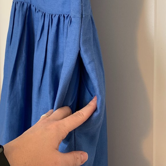 Gently Worn J. Crew Button Front A Line Dress - Picture 6 of 7